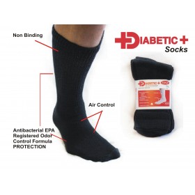 Diabetic + Socks Black
