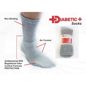 Diabetic + Socks Gray