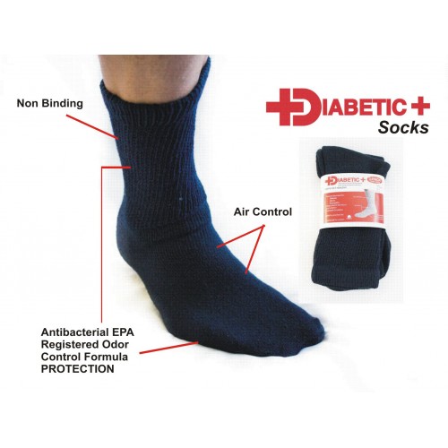 Diabetic + Socks Navy